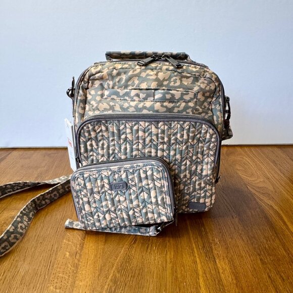 LUG Ranger Crossbody Bag Rodeo Wallet Leopard Pearl New Matching 2 Piece Set NWT - Picture 1 of 16